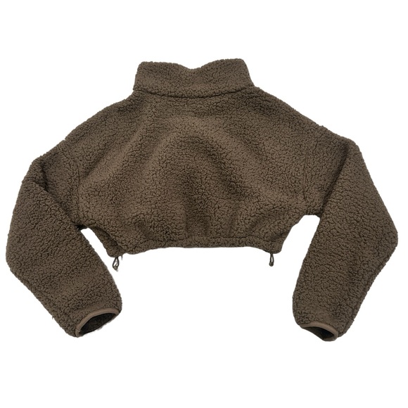 SKIMS Teddy Crop Zip-Up Amethyst - Picture 5 of 5